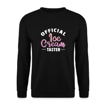 Ice Cream Ice Cream Ice Cream Summer Gift - Unisex Sweatshirt - black - Front - Alina (178cm) & Michal (187cm)