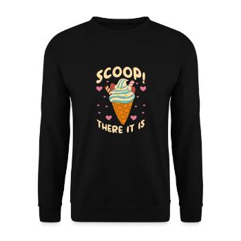 Crème glacée Crème glacée Crème glacée Cadeau d’été - Sweat-shirt Unisexe - noir - Devant - Alina (178cm) & Michal (187cm)
