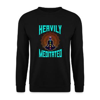 Méditation méditer Zen Yoga cadeau - Sweat-shirt Unisexe - noir - Devant - Alina (178cm) & Michal (187cm)