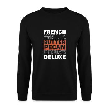 Chocolate Chocolate Food Cocoa Gift - Unisex Sweatshirt - black - Front - Alina (178cm) & Michal (187cm)