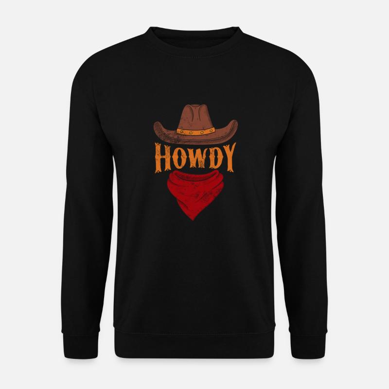 Cowboy - Unisex Pullover - Schwarz