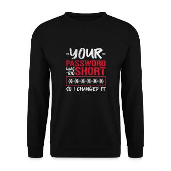Hacker - Unisex Pullover - Schwarz - Vorne - Alina (178cm) & Michal (187cm)