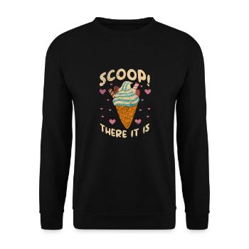 Eiscreme - Unisex Pullover - Schwarz - Vorne - Alina (178cm) & Michal (187cm)