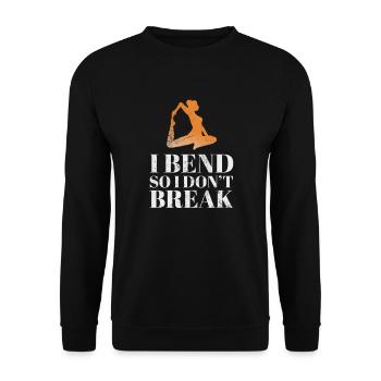 Meditation - Unisex Sweatshirt - black - Front - Alina (178cm) & Michal (187cm)