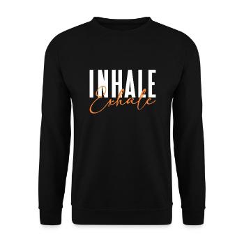 Méditation méditer Zen Yoga cadeau - Sweat-shirt Unisexe - noir - Devant - Alina (178cm) & Michal (187cm)