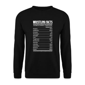 Wrestling Wrestler Fight Wrestling Ringer Gift - Unisex Sweatshirt - black - Front - Alina (178cm) & Michal (187cm)