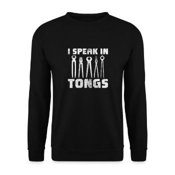Forgeron - Sweat-shirt Unisexe - noir - Devant - Alina (178cm) & Michal (187cm)
