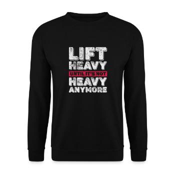Bodybuilder - Unisex Pullover - Schwarz - Vorne - Alina (178cm) & Michal (187cm)