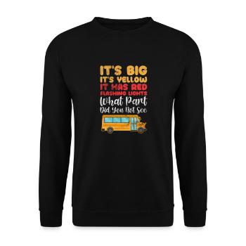 Busfahrer - Unisex Pullover - Schwarz - Vorne - Alina (178cm) & Michal (187cm)
