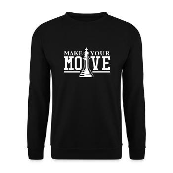 Chess Chessboard Checkmate Chess Player - Unisex Sweatshirt - black - Front - Alina (178cm) & Michal (187cm)