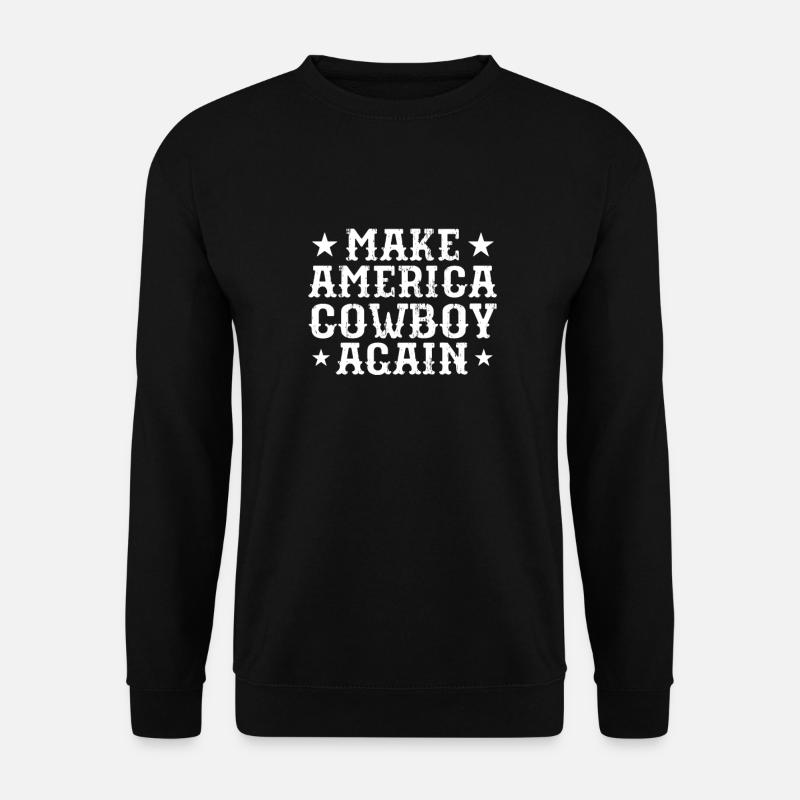 Cowboy Cowboy Boots Western Gift - Unisex Sweatshirt - black