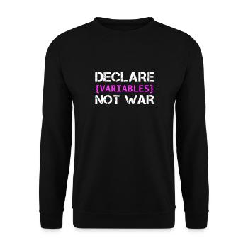Hacker Coder Computerfreak Nerd Hacking Geschenk - Unisex Pullover - Schwarz - Vorne - Alina (178cm) & Michal (187cm)