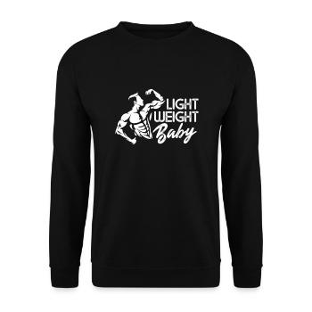 Bodybuilder Body Building Fitness Gym cadeau - Sweat-shirt Unisexe - noir - Devant - Alina (178cm) & Michal (187cm)