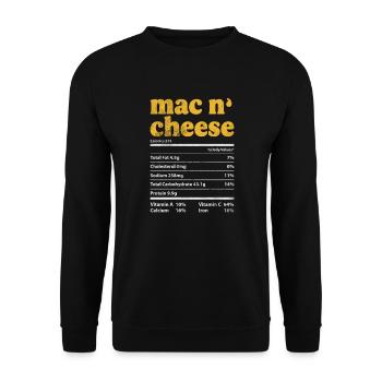 Cheese - Unisex Sweatshirt - black - Front - Alina (178cm) & Michal (187cm)