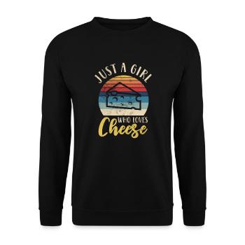 Fromage - Sweat-shirt Unisexe - noir - Devant - Alina (178cm) & Michal (187cm)