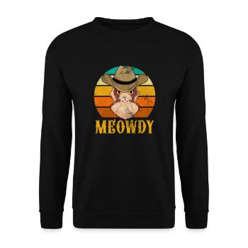 Cow-boy - Sweat-shirt Unisexe - noir - Devant - Alina (178cm) & Michal (187cm)