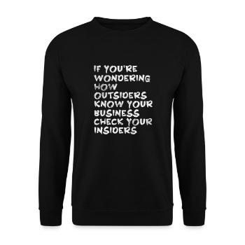 Hacker - Unisex Pullover - Schwarz - Vorne - Alina (178cm) & Michal (187cm)