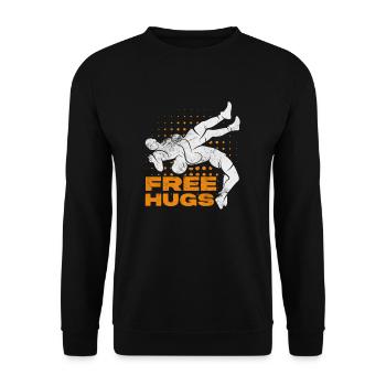 Wrestling - Unisex Pullover - Schwarz - Vorne - Alina (178cm) & Michal (187cm)