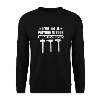 Blacksmith - Unisex Sweatshirt - black - Front - Alina (178cm) & Michal (187cm)