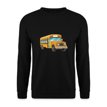 Busfahrer - Unisex Pullover - Schwarz - Vorne - Alina (178cm) & Michal (187cm)
