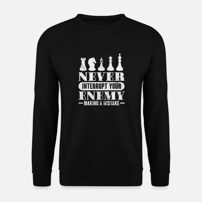 Schach - Unisex Pullover - Schwarz