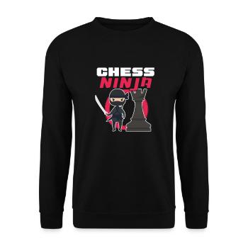 Chess Chessboard Checkmate Chess Player - Unisex Sweatshirt - black - Front - Alina (178cm) & Michal (187cm)