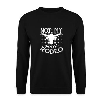 Cowboy Cowboy bottes Western cadeau - Sweat-shirt Unisexe - noir - Devant - Alina (178cm) & Michal (187cm)