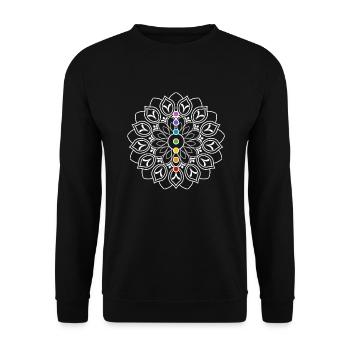 Méditation Méditation Zen Yoga Cadeau - Sweat-shirt Unisexe - noir - Devant - Alina (178cm) & Michal (187cm)