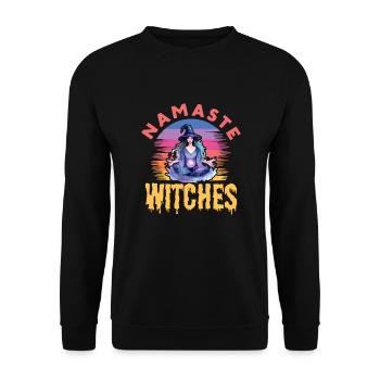 Méditation méditer Zen Yoga cadeau - Sweat-shirt Unisexe - noir - Devant - Alina (178cm) & Michal (187cm)
