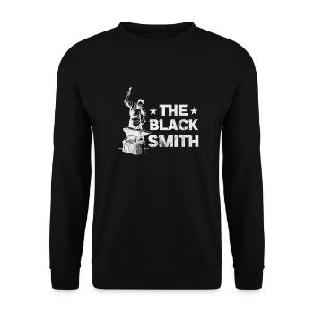 blacksmith - Unisex Sweatshirt - black - Front - Alina (178cm) & Michal (187cm)
