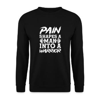 Bodybuilder Body Building Fitness Gym cadeau - Sweat-shirt Unisexe - noir - Devant - Alina (178cm) & Michal (187cm)