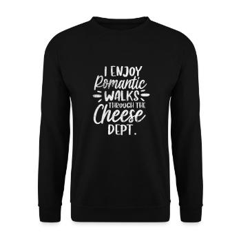 Fromage - Sweat-shirt Unisexe - noir - Devant - Alina (178cm) & Michal (187cm)