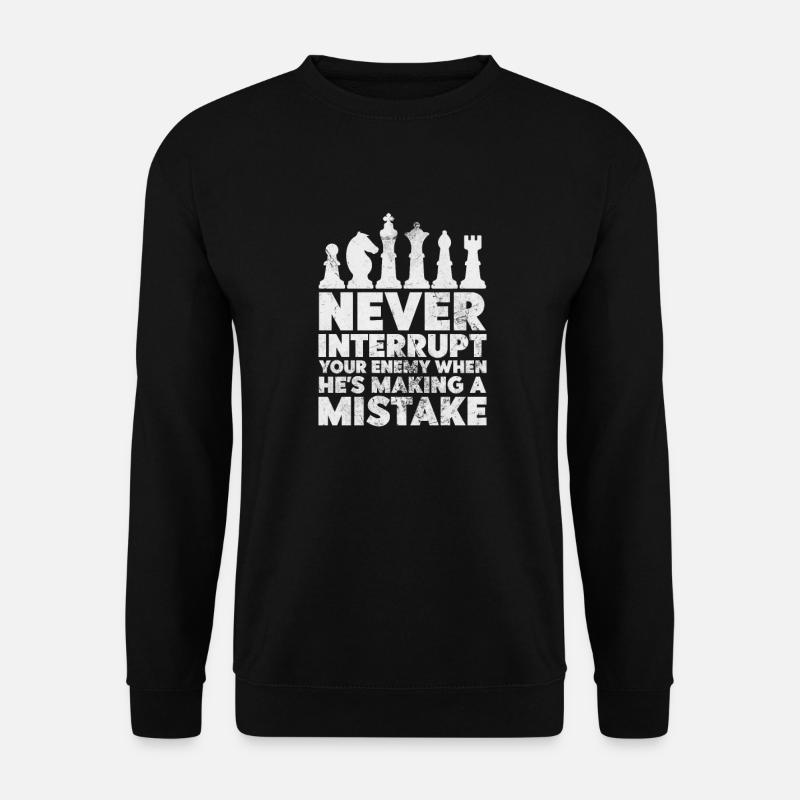 Schach - Unisex Pullover - Schwarz