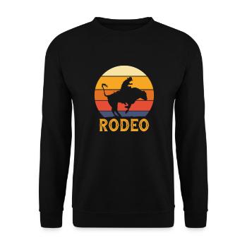 Cowboy Cowboy bottes Western cadeau - Sweat-shirt Unisexe - noir - Devant - Alina (178cm) & Michal (187cm)