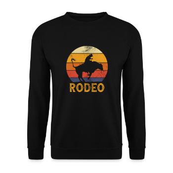 Cowboy - Unisex Pullover - Schwarz - Vorne - Alina (178cm) & Michal (187cm)