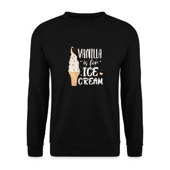 Ice Cream Ice Cream Ice Cream Summer Gift - Unisex Sweatshirt - black - Front - Alina (178cm) & Michal (187cm)