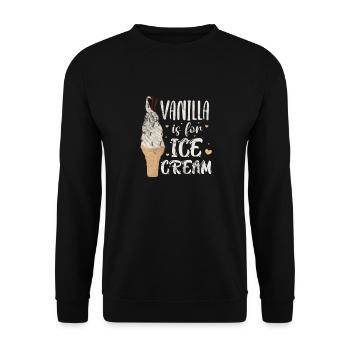 Eiscreme - Unisex Pullover - Schwarz - Vorne - Alina (178cm) & Michal (187cm)