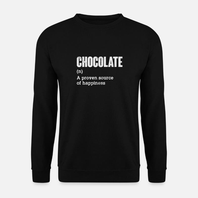 Chocolat - Sweat-shirt Unisexe - noir