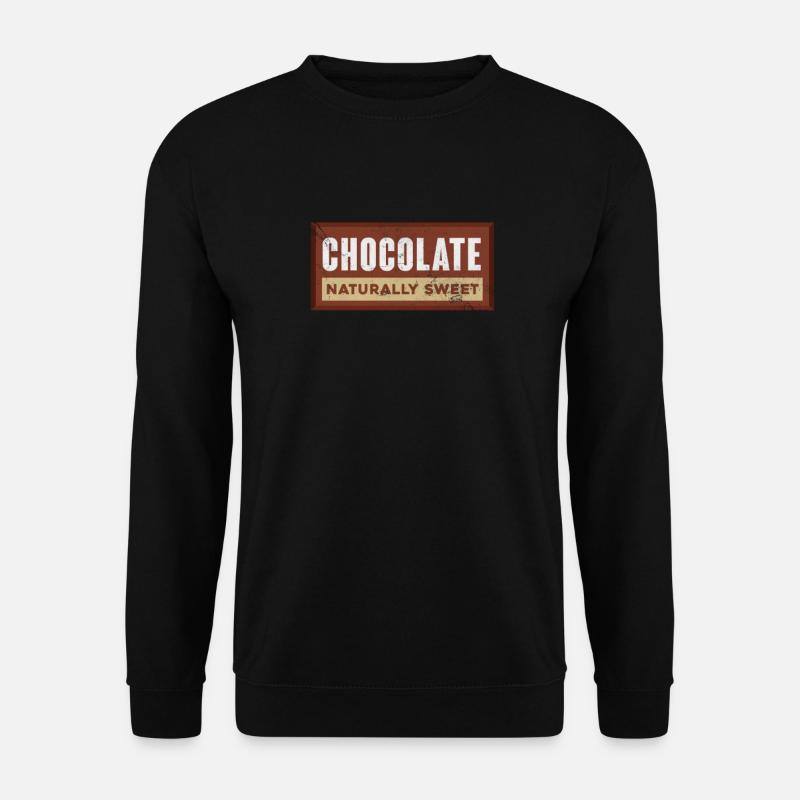 Chocolate - Unisex Sweatshirt - black