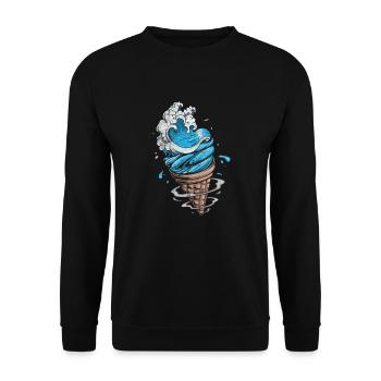 Glace - Sweat-shirt Unisexe - noir - Devant - Alina (178cm) & Michal (187cm)
