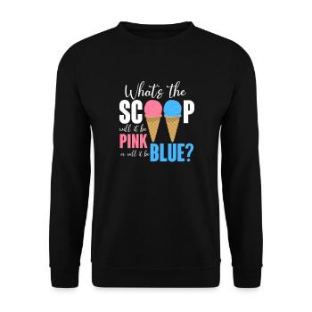 Crème glacée Crème glacée Crème glacée Cadeau d’été - Sweat-shirt Unisexe - noir - Devant - Alina (178cm) & Michal (187cm)