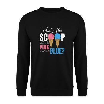 Eiscreme - Unisex Pullover - Schwarz - Vorne - Alina (178cm) & Michal (187cm)