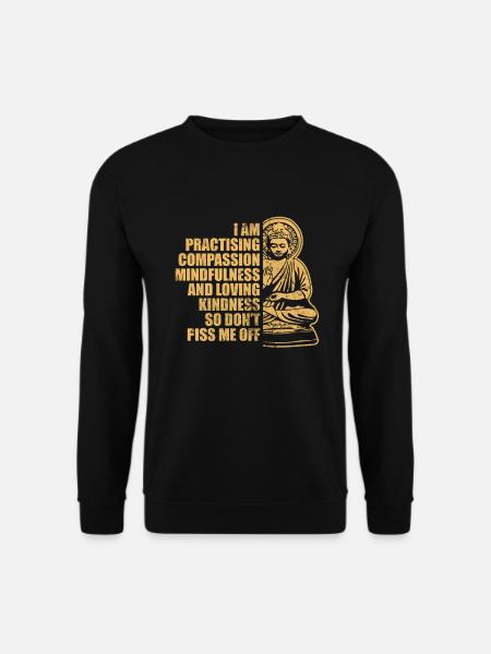 Meditation - Unisex Pullover - Schwarz