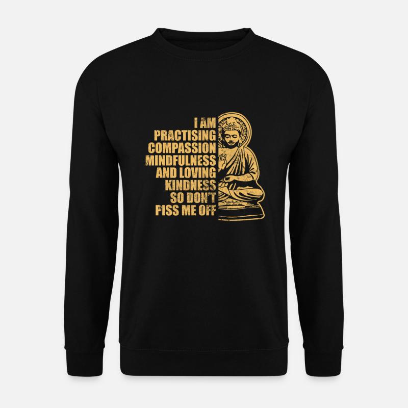 Meditation - Unisex Pullover - Schwarz