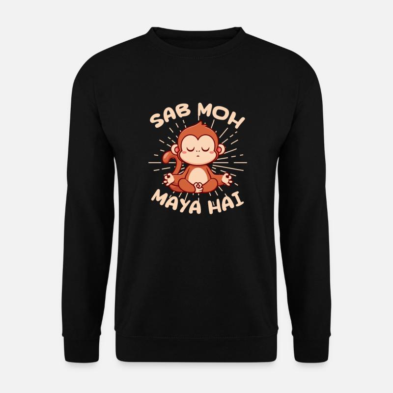 Meditation Meditating Zen Yoga Gift - Unisex Sweatshirt - black