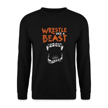 Wrestling - Unisex Pullover - Schwarz - Vorne - Alina (178cm) & Michal (187cm)