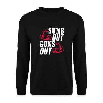 Bodybuilder Body Building Fitness Gym cadeau - Sweat-shirt Unisexe - noir - Devant - Alina (178cm) & Michal (187cm)