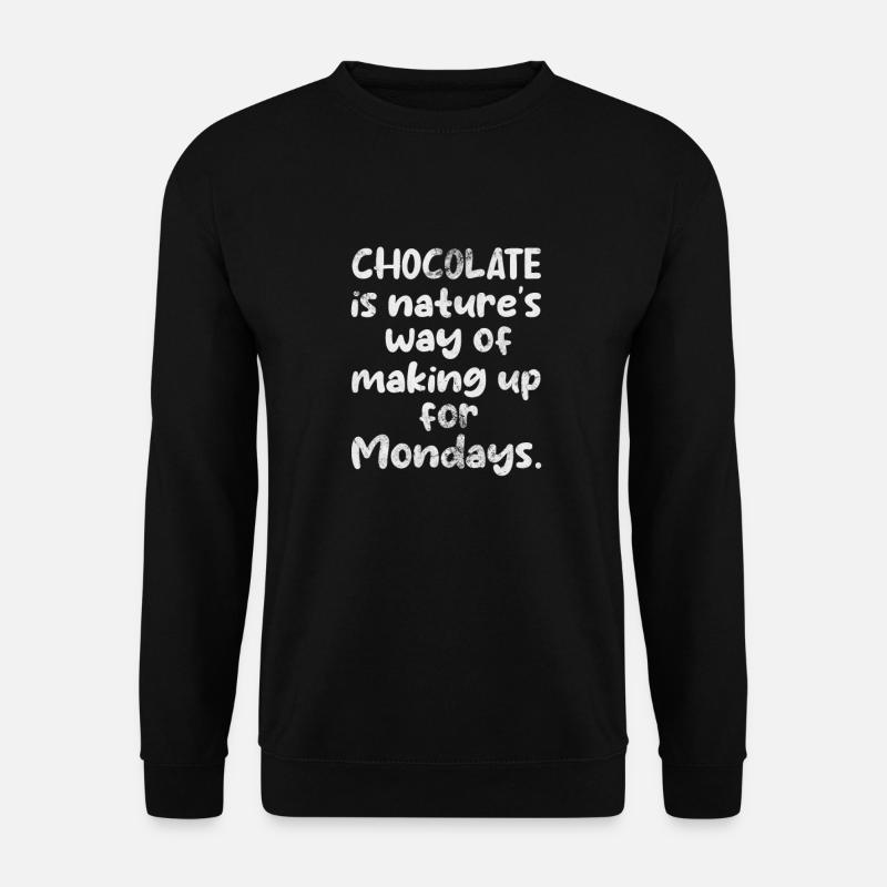 Chocolate - Unisex Sweatshirt - black