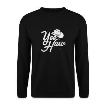 Cow-boy - Sweat-shirt Unisexe - noir - Devant - Alina (178cm) & Michal (187cm)