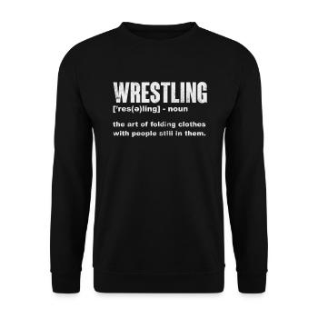 Wrestling - Unisex Pullover - Schwarz - Vorne - Alina (178cm) & Michal (187cm)